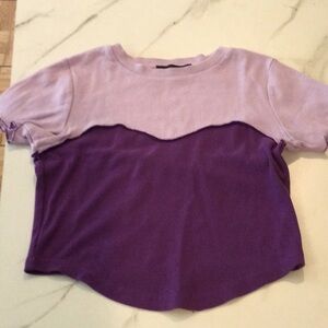 Cider two tone Purple Crop top, medium
